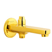 Specule Premium Gold Tipton Bath Spout with Brass Diverter Body – Luxury Wall-Mounted Spout for Bathtub, Basin & Bathroom